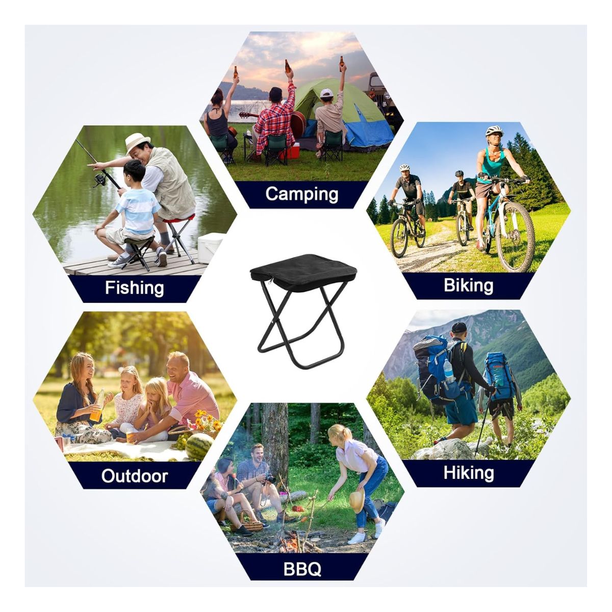 Silla plegable portátil viajera